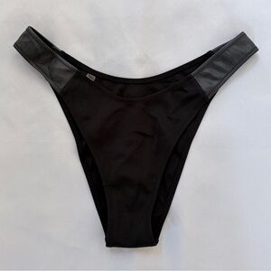 VS Leather High-Cut Bikini Bottom
